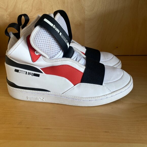 PUMA x McQ Alexander McQueen Brace Mid 360552-01 White Red Black Size 6 - Picture 7 of 15
